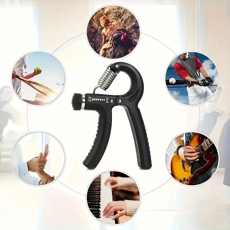 (image for) KALOAD 1Set 5-60kg Adjustable Hand Gripper Strengthener Wrist Exerciser Forearm Ring Grips Finger Stretcher Workout Fitness Massage