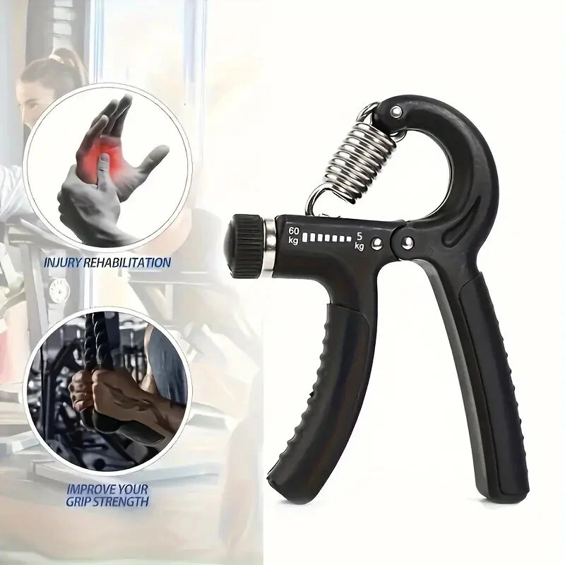 (image for) KALOAD 1Set 5-60kg Adjustable Hand Gripper Strengthener Wrist Exerciser Forearm Ring Grips Finger Stretcher Workout Fitness Massage