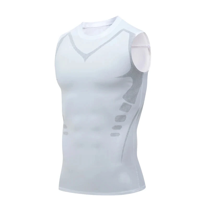 (image for) TENGOO Gym Sports Shirt Sleeveless Quick-dry High Elastic Printing Fashion Fitness Sportswear for Running Hiking Fashing Body Building Workout